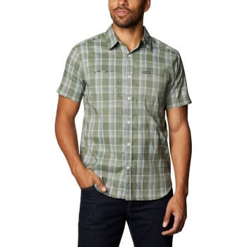 Columbia Muške Košulje - Thirty Mile Ledge Short Sleeve Sive Zelene | UHAN-52469